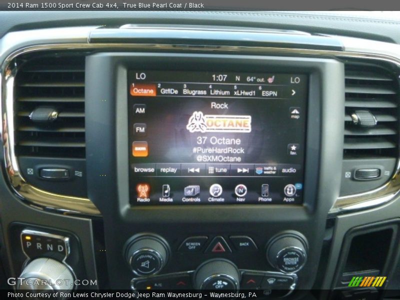 True Blue Pearl Coat / Black 2014 Ram 1500 Sport Crew Cab 4x4