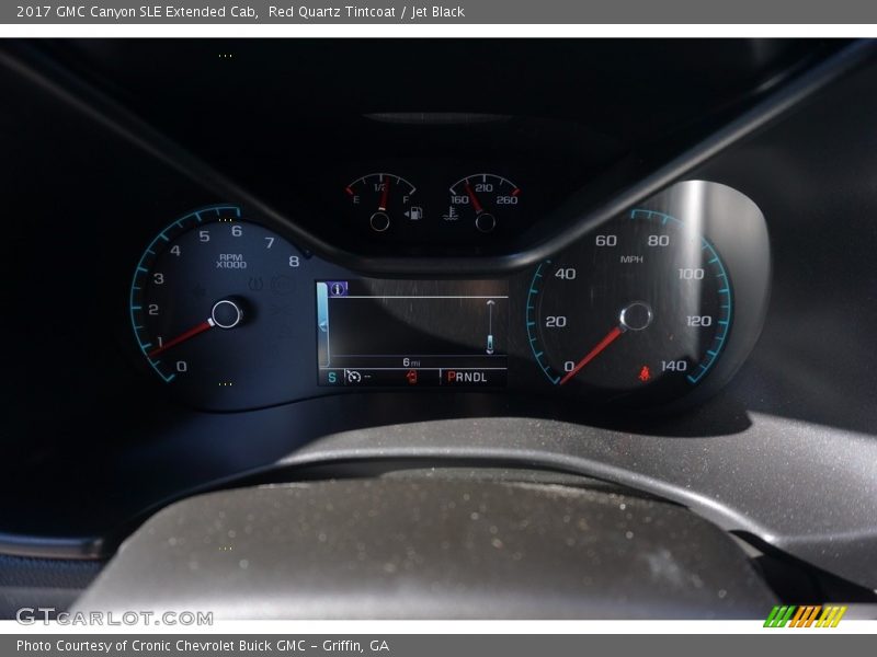 Red Quartz Tintcoat / Jet Black 2017 GMC Canyon SLE Extended Cab