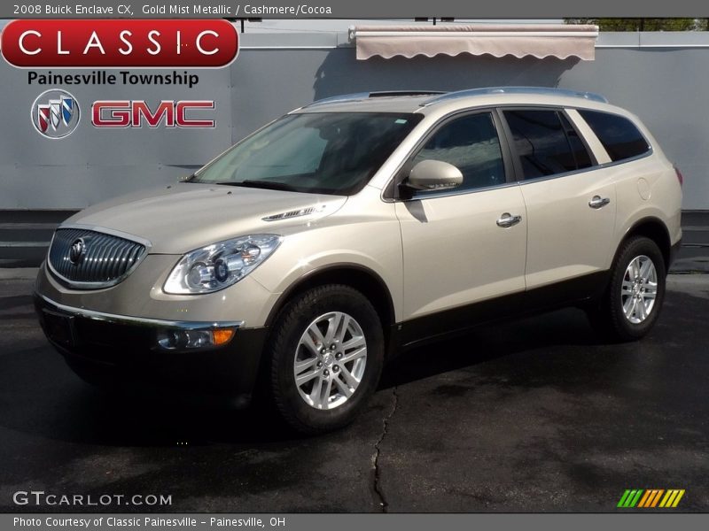 Gold Mist Metallic / Cashmere/Cocoa 2008 Buick Enclave CX