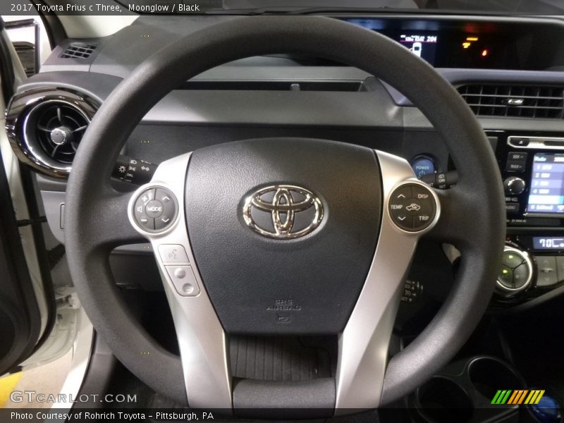 Moonglow / Black 2017 Toyota Prius c Three