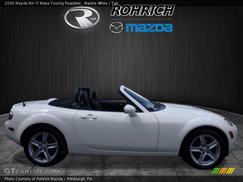 Marble White / Tan 2006 Mazda MX-5 Miata Touring Roadster