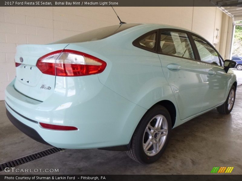 Bohai Bay Mint / Medium Light Stone 2017 Ford Fiesta SE Sedan
