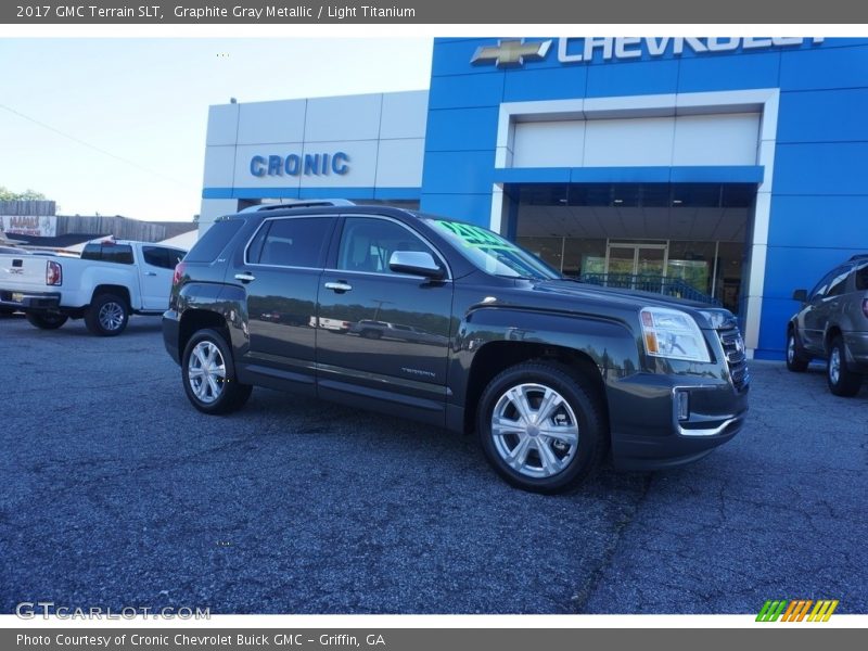 Graphite Gray Metallic / Light Titanium 2017 GMC Terrain SLT