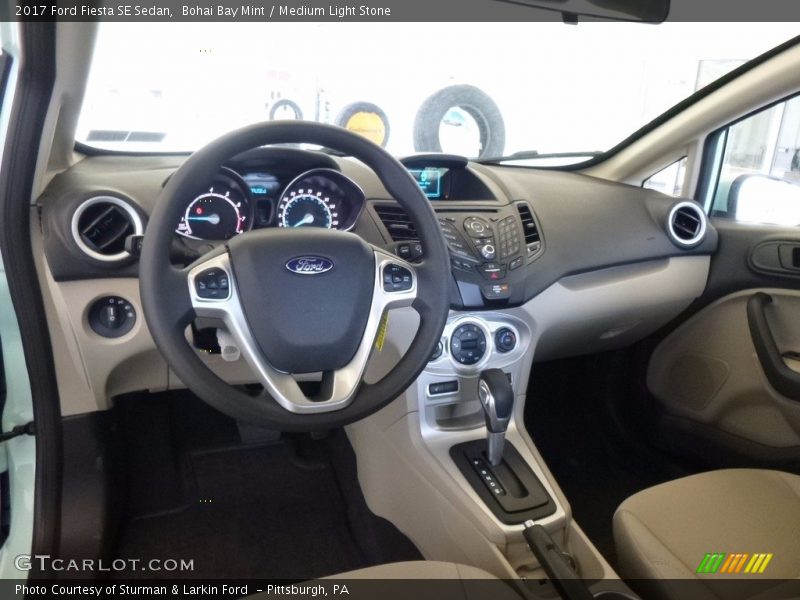 2017 Fiesta SE Sedan Medium Light Stone Interior