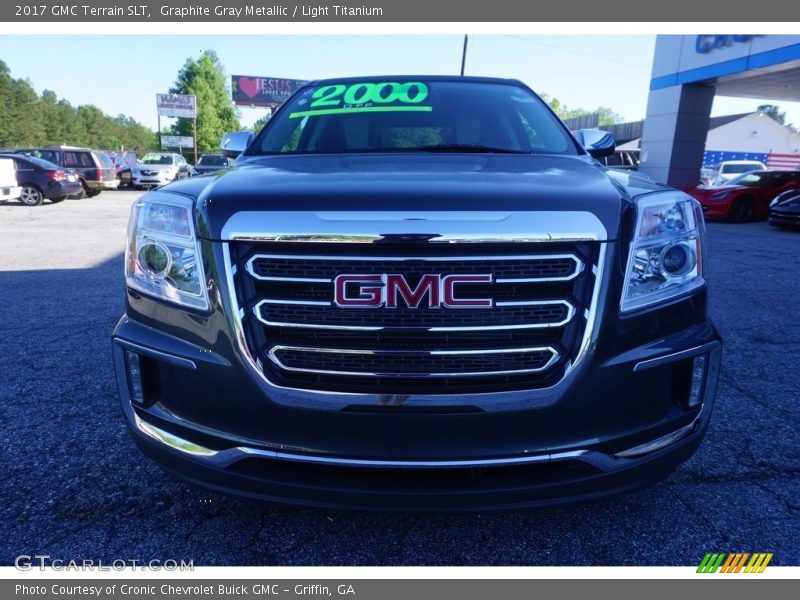 Graphite Gray Metallic / Light Titanium 2017 GMC Terrain SLT
