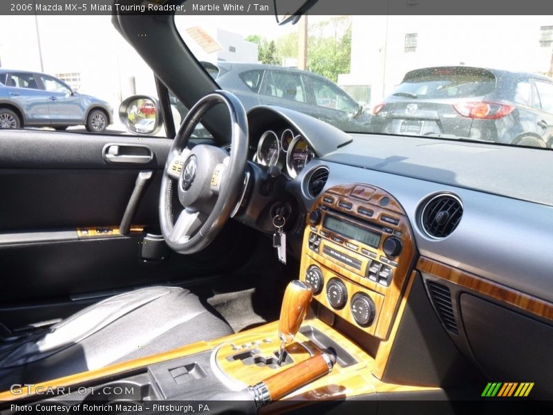 Marble White / Tan 2006 Mazda MX-5 Miata Touring Roadster