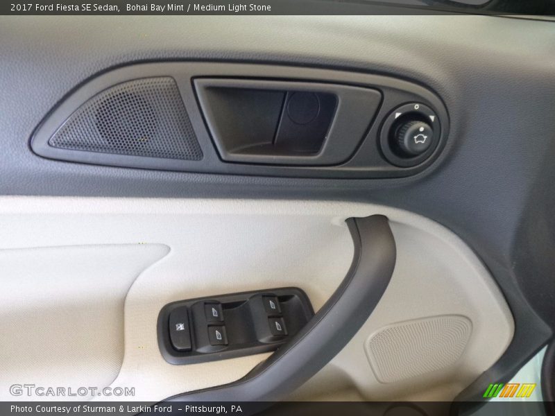 Bohai Bay Mint / Medium Light Stone 2017 Ford Fiesta SE Sedan
