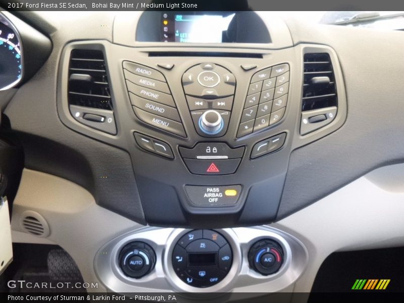 Controls of 2017 Fiesta SE Sedan