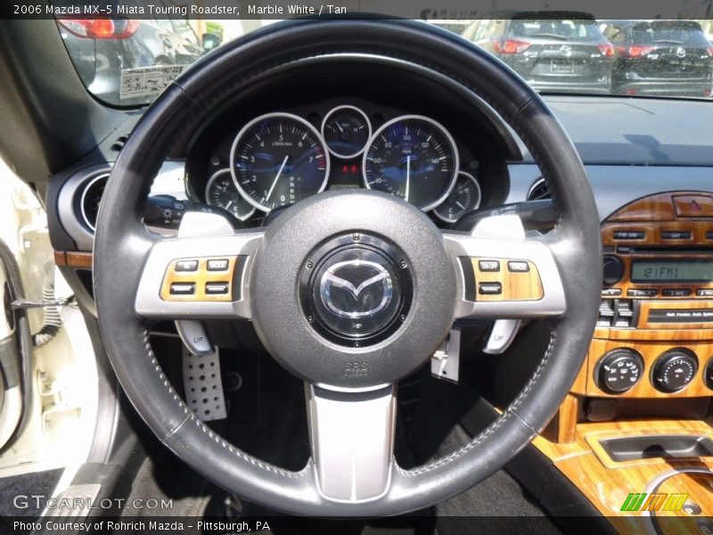 Marble White / Tan 2006 Mazda MX-5 Miata Touring Roadster