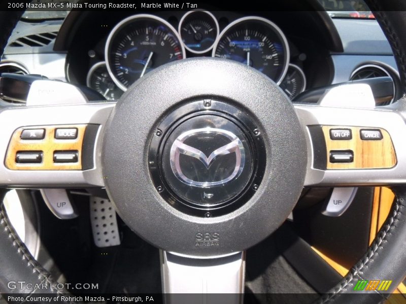Marble White / Tan 2006 Mazda MX-5 Miata Touring Roadster