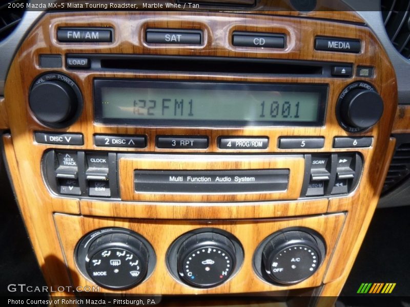 Marble White / Tan 2006 Mazda MX-5 Miata Touring Roadster