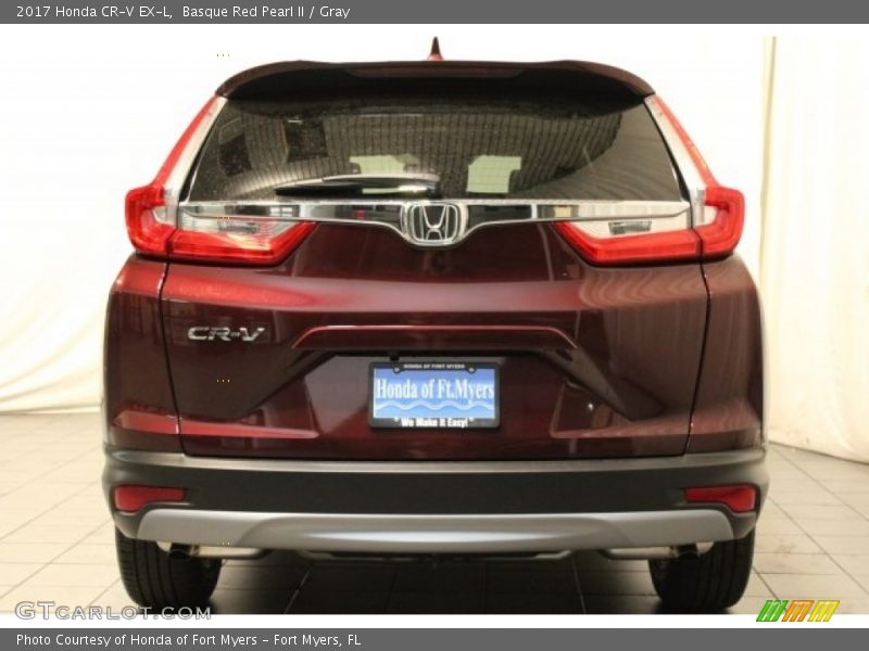 Basque Red Pearl II / Gray 2017 Honda CR-V EX-L