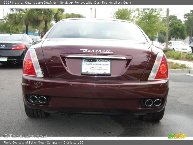 Bordeaux Pontevecchio (Dark Red Metallic) / Cuoio 2007 Maserati Quattroporte DuoSelect