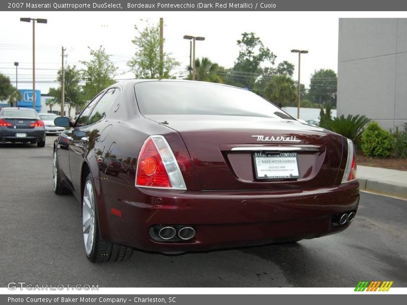 Bordeaux Pontevecchio (Dark Red Metallic) / Cuoio 2007 Maserati Quattroporte DuoSelect
