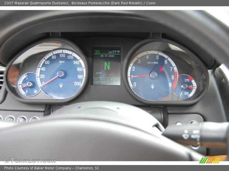  2007 Quattroporte DuoSelect DuoSelect Gauges