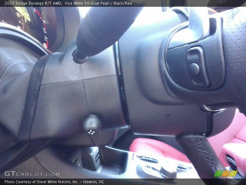 Vice White Tri-Coat Pearl / Black/Red 2017 Dodge Durango R/T AWD