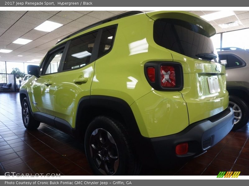 Hypergreen / Black 2017 Jeep Renegade Sport