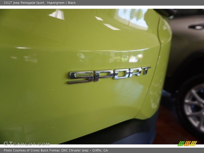 Hypergreen / Black 2017 Jeep Renegade Sport