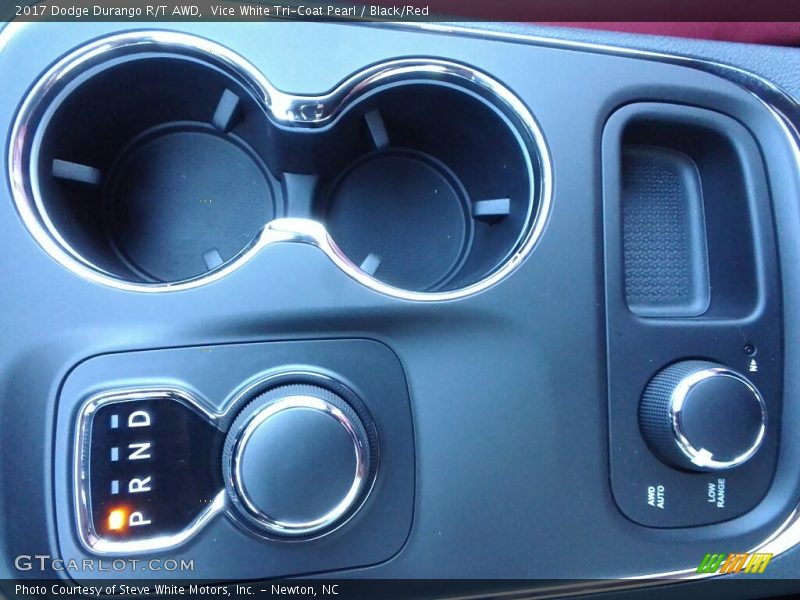 Vice White Tri-Coat Pearl / Black/Red 2017 Dodge Durango R/T AWD