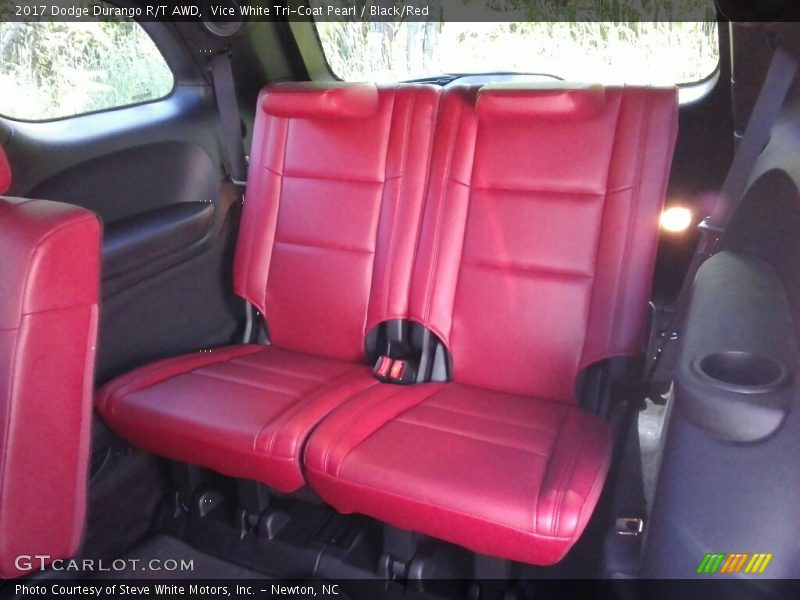 Vice White Tri-Coat Pearl / Black/Red 2017 Dodge Durango R/T AWD