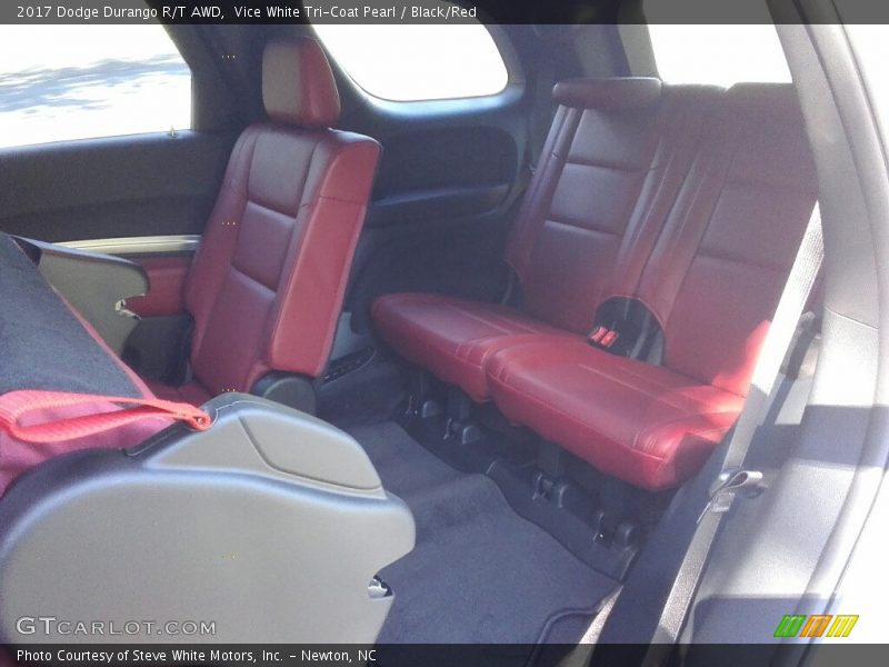 Vice White Tri-Coat Pearl / Black/Red 2017 Dodge Durango R/T AWD