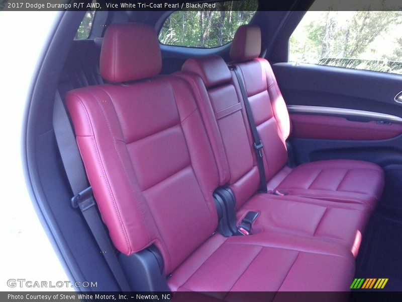 Vice White Tri-Coat Pearl / Black/Red 2017 Dodge Durango R/T AWD