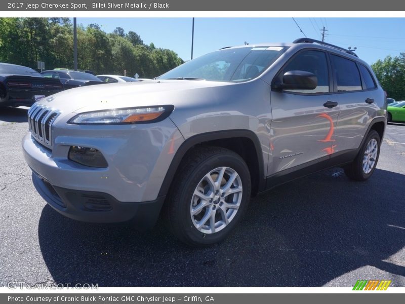 Billet Silver Metallic / Black 2017 Jeep Cherokee Sport