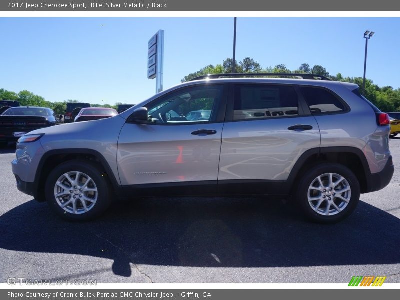 Billet Silver Metallic / Black 2017 Jeep Cherokee Sport