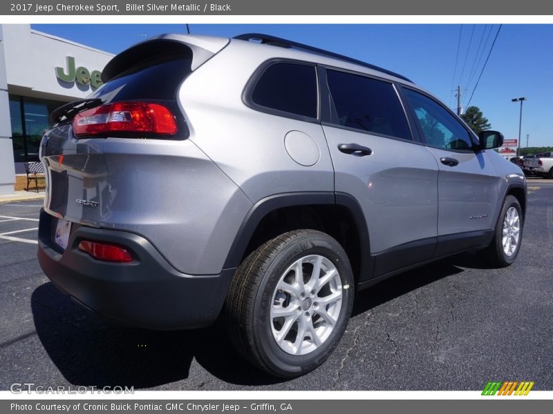 Billet Silver Metallic / Black 2017 Jeep Cherokee Sport
