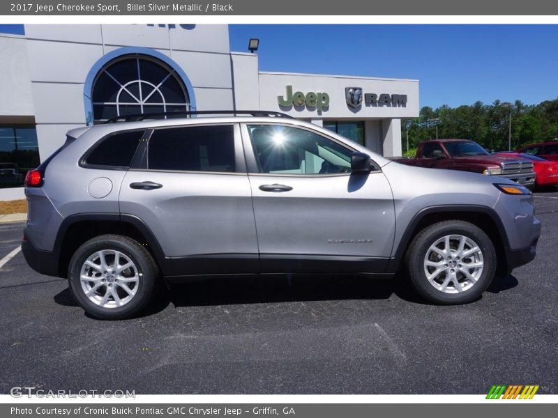 Billet Silver Metallic / Black 2017 Jeep Cherokee Sport