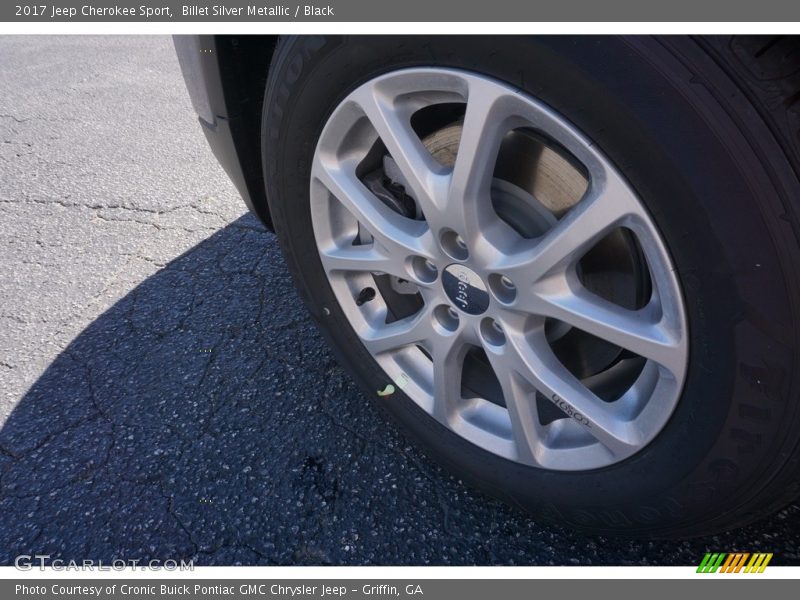 Billet Silver Metallic / Black 2017 Jeep Cherokee Sport