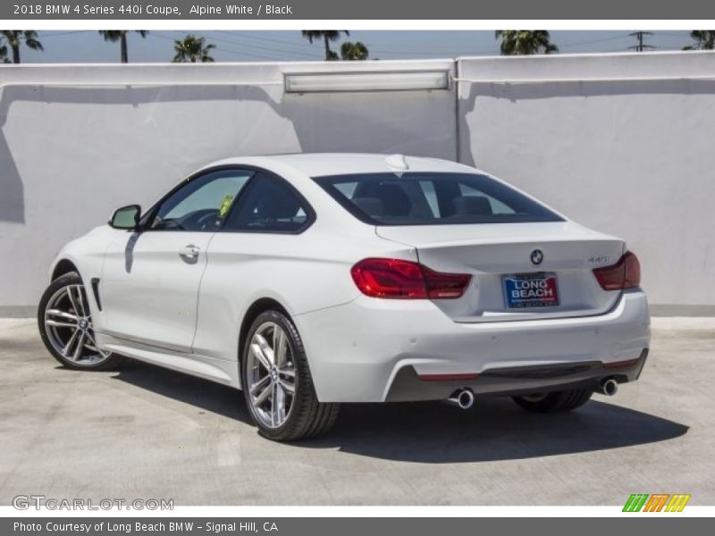 Alpine White / Black 2018 BMW 4 Series 440i Coupe