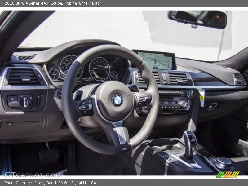 Alpine White / Black 2018 BMW 4 Series 440i Coupe