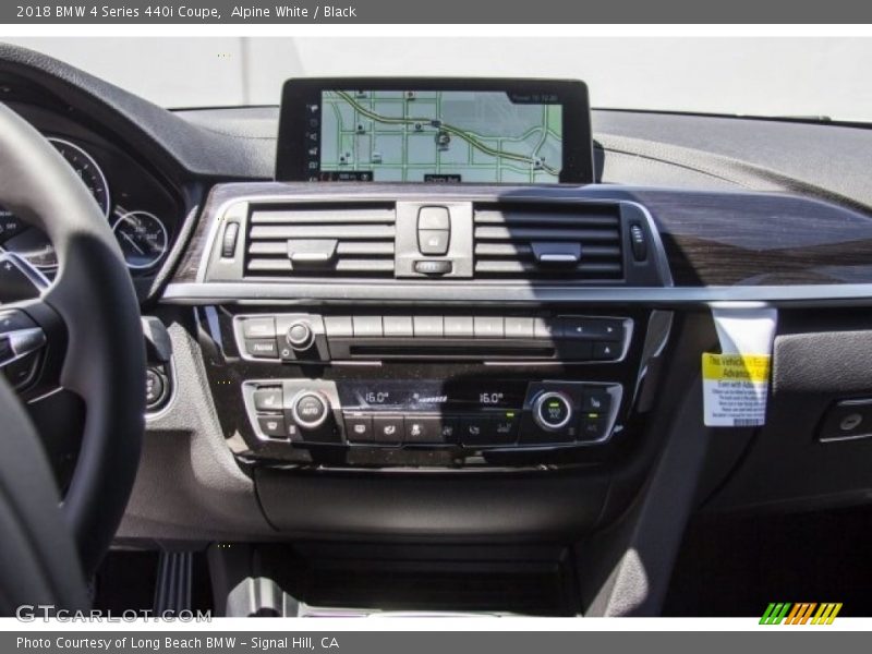 Alpine White / Black 2018 BMW 4 Series 440i Coupe