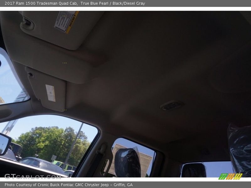 True Blue Pearl / Black/Diesel Gray 2017 Ram 1500 Tradesman Quad Cab
