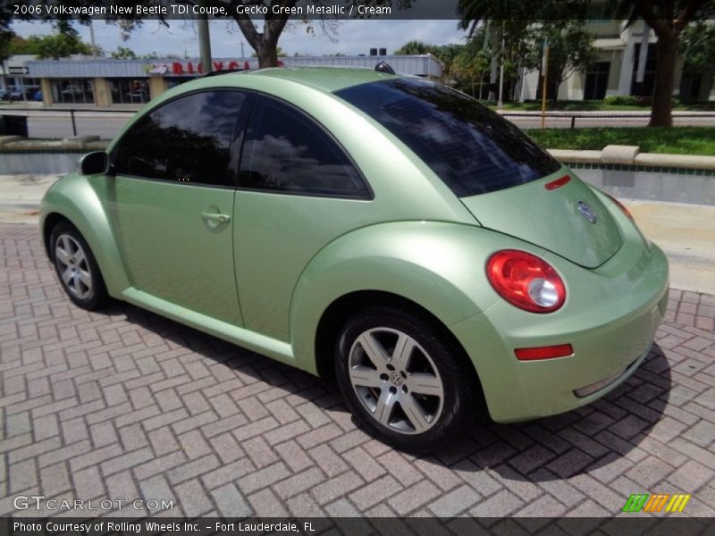 Gecko Green Metallic / Cream 2006 Volkswagen New Beetle TDI Coupe