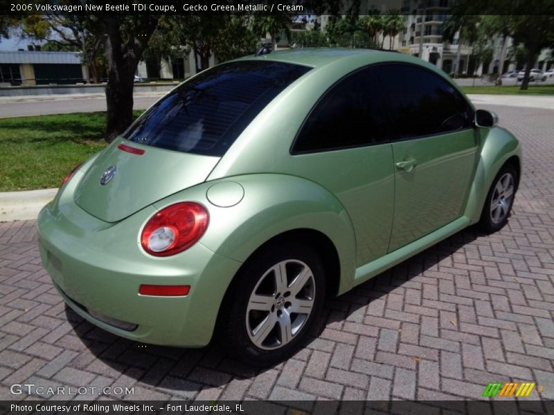 Gecko Green Metallic / Cream 2006 Volkswagen New Beetle TDI Coupe