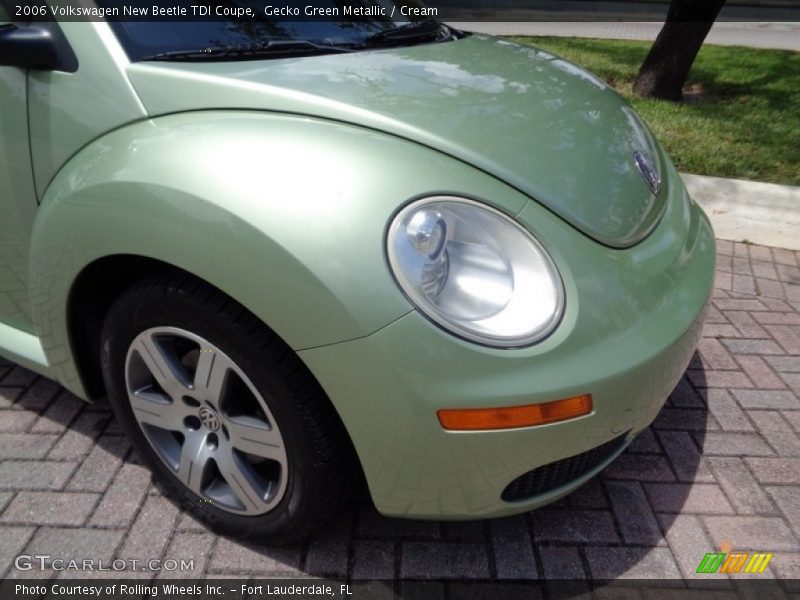 Gecko Green Metallic / Cream 2006 Volkswagen New Beetle TDI Coupe