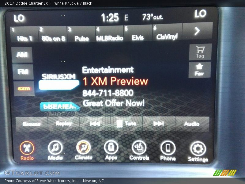 White Knuckle / Black 2017 Dodge Charger SXT