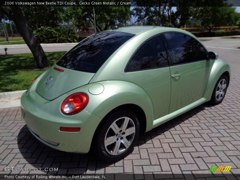 Gecko Green Metallic / Cream 2006 Volkswagen New Beetle TDI Coupe
