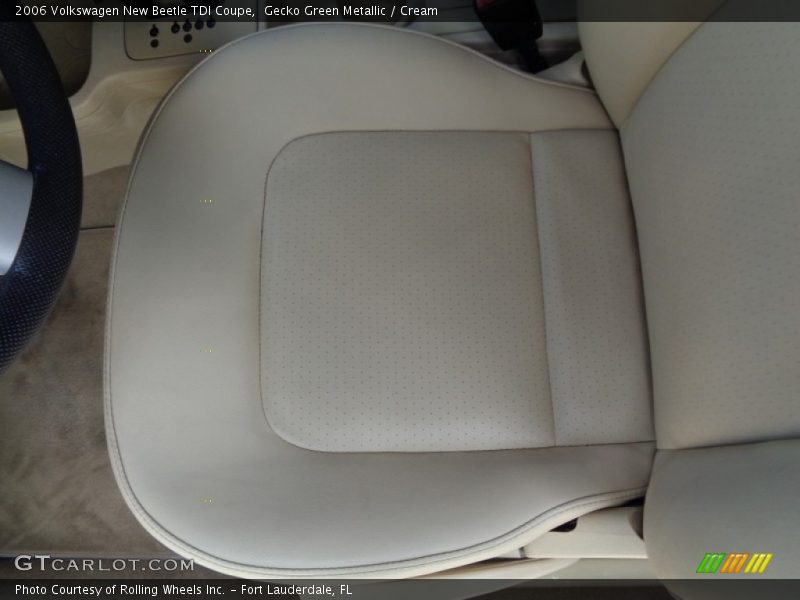 Gecko Green Metallic / Cream 2006 Volkswagen New Beetle TDI Coupe