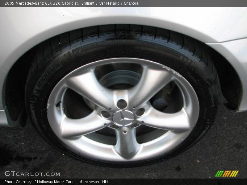 Brilliant Silver Metallic / Charcoal 2005 Mercedes-Benz CLK 320 Cabriolet
