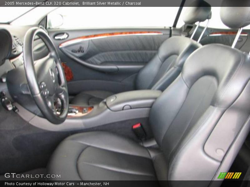 Brilliant Silver Metallic / Charcoal 2005 Mercedes-Benz CLK 320 Cabriolet