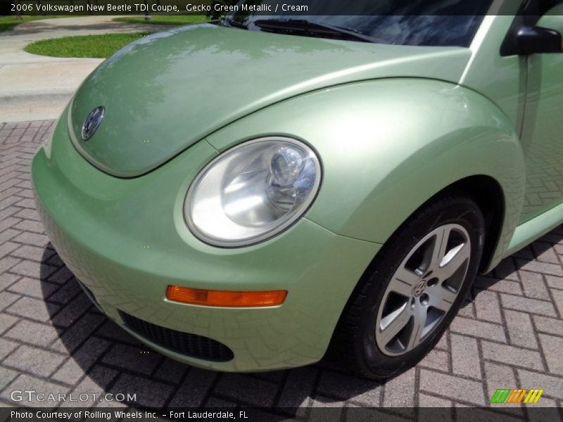 Gecko Green Metallic / Cream 2006 Volkswagen New Beetle TDI Coupe