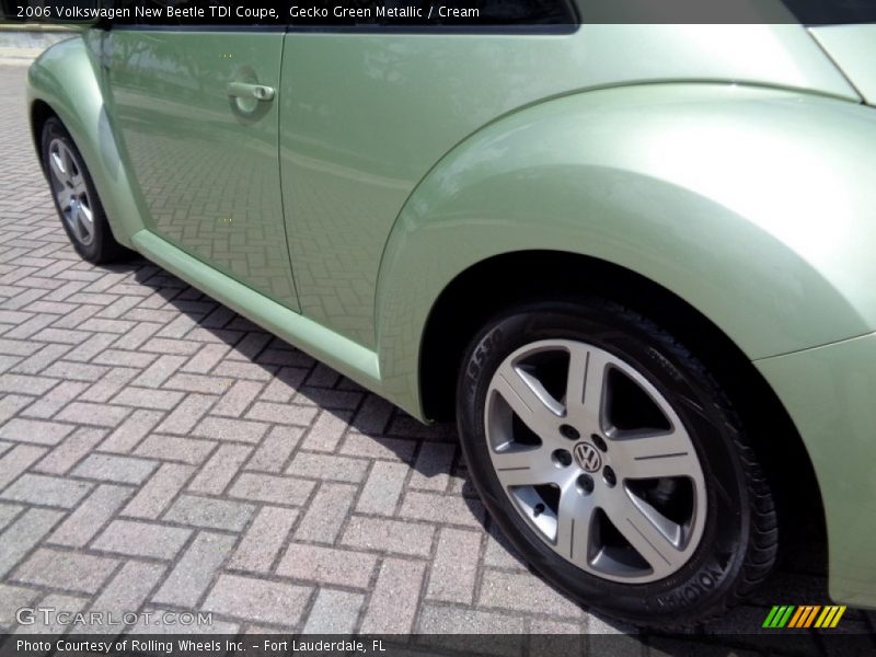 Gecko Green Metallic / Cream 2006 Volkswagen New Beetle TDI Coupe