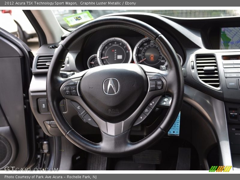 Graphite Luster Metallic / Ebony 2012 Acura TSX Technology Sport Wagon