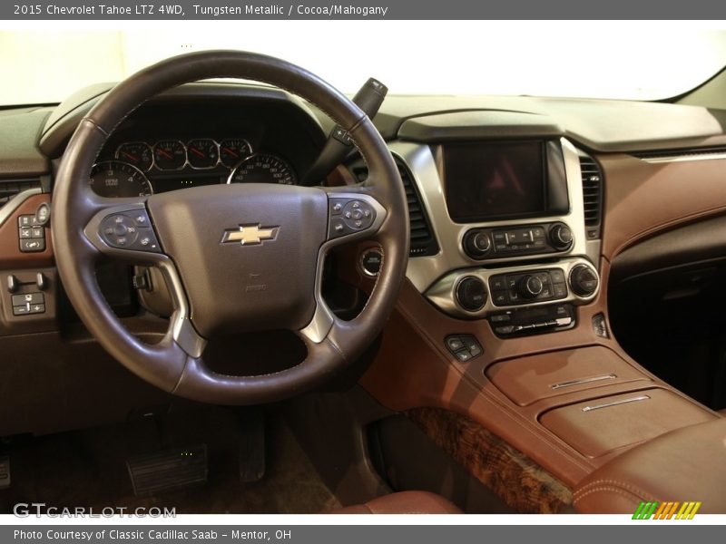 Tungsten Metallic / Cocoa/Mahogany 2015 Chevrolet Tahoe LTZ 4WD