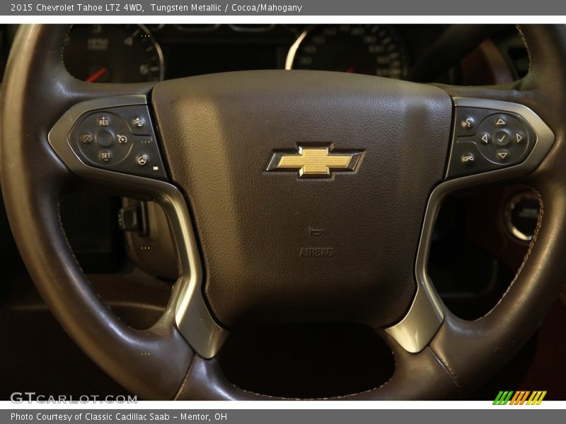 Tungsten Metallic / Cocoa/Mahogany 2015 Chevrolet Tahoe LTZ 4WD