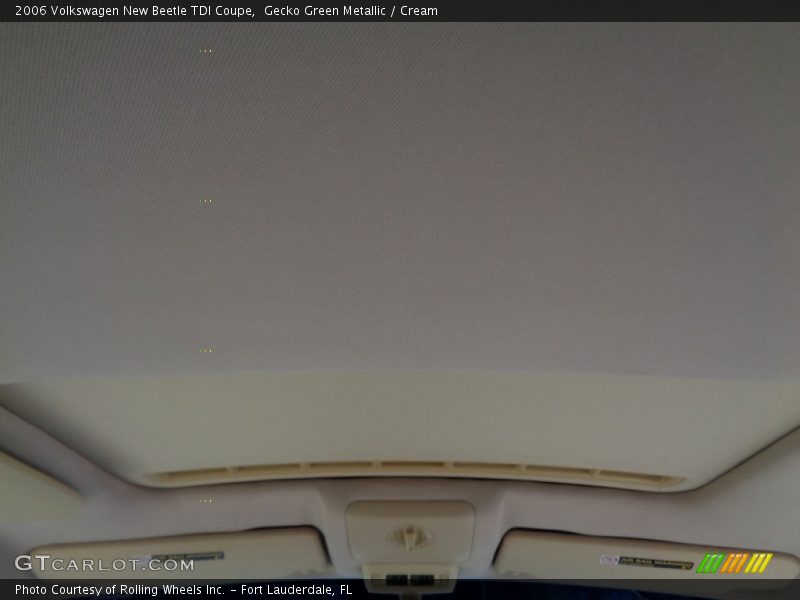 Gecko Green Metallic / Cream 2006 Volkswagen New Beetle TDI Coupe
