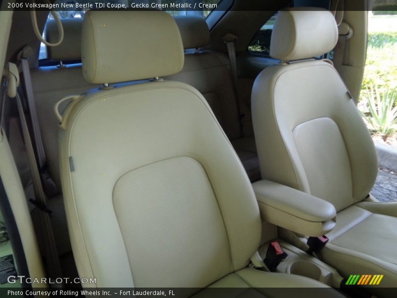 Gecko Green Metallic / Cream 2006 Volkswagen New Beetle TDI Coupe